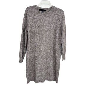 Vero Moda Womens Sweater Dress Large Brown Marled Soft